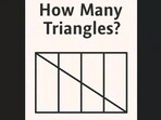 Social media users argued over a brain teaser asking them to count triangles.