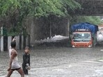 The Capital recorded heavy rainfall on August 9. (Sanchit Khanna/HT Photo) The Capital recorded heavy rainfall on August 9. (Sanchit Khanna/HT Photo)