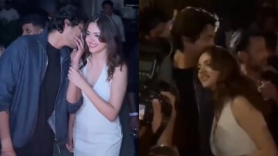 Ahaan Panday and Aneet Padda's PDA has fans going gaga over their off screen chemistry. Ahaan Panday and Aneet Padda's PDA has fans going gaga over their off screen chemistry.