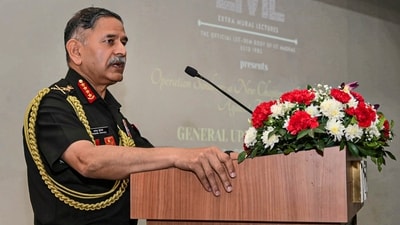 Chief of Army Staff General Upendra Dwivedi speaks during the inauguration of 'Agnishodh', the Indian Army Research Cell (IARC), at IIT Madras, in Chennai. (@adgpi/X) Chief of Army Staff General Upendra Dwivedi speaks during the inauguration of 'Agnishodh', the Indian Army Research Cell (IARC), at IIT Madras, in Chennai. (@adgpi/X)