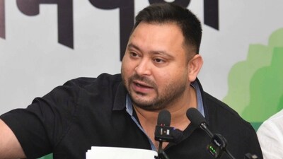 LoP in the Bihar Assembly and RJD leader Tejashwi Yadav addresses a press conference, in Patna. (PTI) LoP in the Bihar Assembly and RJD leader Tejashwi Yadav addresses a press conference, in Patna. (PTI)