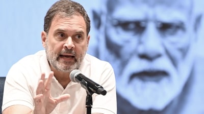 "Vote Chori is an attack on the foundational idea of 'one man, one vote'," Rahul Gandhi said on X. (File/Sanjeev Verma/HT Photo) "Vote Chori is an attack on the foundational idea of 'one man, one vote'," Rahul Gandhi said on X. (File/Sanjeev Verma/HT Photo)