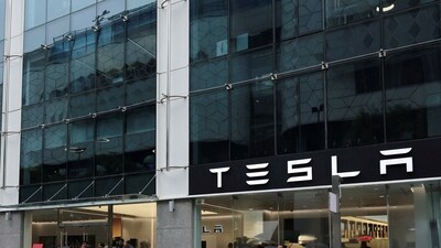 Tesla made its India retail debut last month with a store in the Bandra Kurla Complex business district in suburban Mumbai. (Reuters)