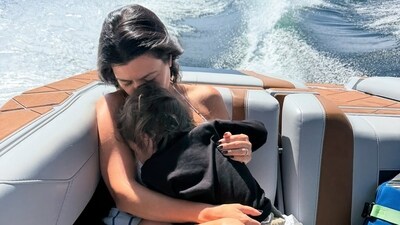 Kourtney Kardashian Barker faced online criticism after posting a photo of her son, Rocky, without a life vest during a boat trip in Idaho. (Instagram/kourtneykardash) Kourtney Kardashian Barker faced online criticism after posting a photo of her son, Rocky, without a life vest during a boat trip in Idaho. (Instagram/kourtneykardash)