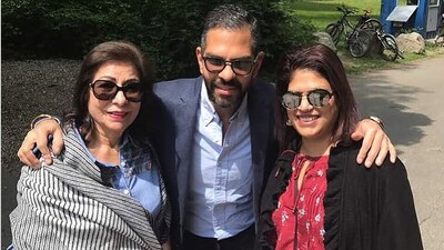 Rani Kapur, Sunjay Kapur and Madhira Kapur in an old picture, Rani Kapur, Sunjay Kapur and Madhira Kapur in an old picture,