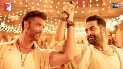 Hrithik Roshan stars with Jr NTR in War 2. Hrithik Roshan stars with Jr NTR in War 2.