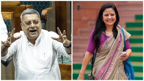 While reacting to Mahua Moitra’s remarks, Banerjee had said that labeling a male colleague as "sexually frustrated" isn’t boldness but “outright abuse". (ANI and PTI/File)