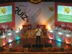A quiz contest for school students in progress in Mumbai. (Shakti Yadav/Hindustan Times)