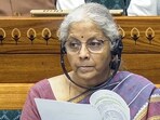 Finance minister Nirmala Sitharaman in the Lok Sabha during the monsoon session of Parliament in New Delhi.
