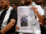 Palestinians took to the streets to protest against the killing of journalists in Gaza.