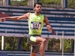 Murali Sreeshankar won with a 8.13m effort at Sunday’s World Athletics Continental Tour meet in Bhubaneswar. (IIS)
