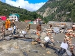 Officials said that the work of distributing relief material in the disaster-affected area is underway.