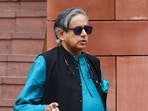 Congress MP Shashi Tharoor at Parliament premises during the ongoing monsoon session, in New Delhi. Congress MP Shashi Tharoor at Parliament premises during the ongoing monsoon session, in New Delhi.