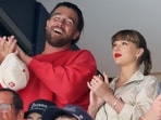Travis Kelce, left, and Taylor Swift react as the Edmonton Oilers and the Florida Panthers play during the first period in Game Four of the 2025 Stanley Cup Final. Travis Kelce, left, and Taylor Swift react as the Edmonton Oilers and the Florida Panthers play during the first period in Game Four of the 2025 Stanley Cup Final.
