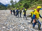 Rescue personnel have been conducting repair and restoration work after the recent flash floods in Uttarakhand's Uttarkashi after heavy rainfall.
