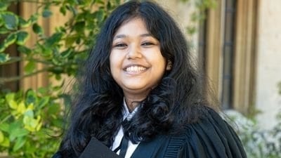 Guwahati girl Arani S Hazarika was chosen by the University of Oxford to do a BA in Sanskrit after her Class XII Board exam at the age of 18. She became the first Assamese graduate in Sanskrit and Classical Hindi from the prestigious university. (Image source: x.com/yourstrulyarani) Guwahati girl Arani S Hazarika was chosen by the University of Oxford to do a BA in Sanskrit after her Class XII Board exam at the age of 18. She became the first Assamese graduate in Sanskrit and Classical Hindi from the prestigious university. (Image source: x.com/yourstrulyarani)