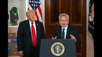 Chip companies do not seem to be complaining about Trump’s move and expectedly so. The only option they had other than sharing 15% revenues with the US government, was having no revenues at all. (AFP) Chip companies do not seem to be complaining about Trump’s move and expectedly so. The only option they had other than sharing 15% revenues with the US government, was having no revenues at all. (AFP)