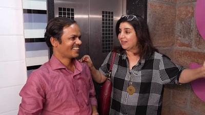 Farah Khan and Dilip visit Shruti Haasan's house for their new vlog. Farah Khan and Dilip visit Shruti Haasan's house for their new vlog.