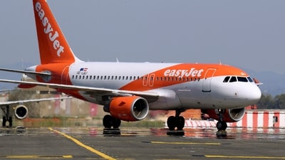 easyJet has suspended a pilot who was spotted drunk and naked in a hotel bar. (REUTERS)