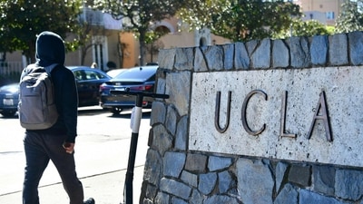 UCLA under fire as student curses ICE, Trump admin in ‘disgraceful’ commencement speech (Photo by Frederic J. BROWN / AFP) (AFP) UCLA under fire as student curses ICE, Trump admin in ‘disgraceful’ commencement speech (Photo by Frederic J. BROWN / AFP) (AFP)