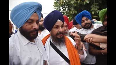 Giani Harpreet Singh in Amritsar on Tuesday. Giani Harpreet Singh in Amritsar on Tuesday.