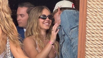 Machine Gun Kelly responds to dating rumours with Sydney Sweeney. (X/@sweeneydailyx) Machine Gun Kelly responds to dating rumours with Sydney Sweeney. (X/@sweeneydailyx)