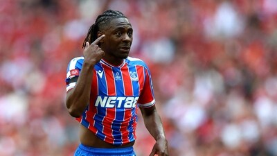Crystal Palace's Eberechi Eze reacts during a match. (Action Images via Reuters)
