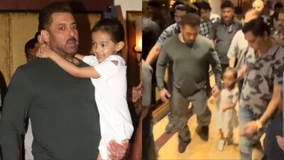 Salman Khan and his niece Ayat spent time together at a Mumbai event. Salman Khan and his niece Ayat spent time together at a Mumbai event.