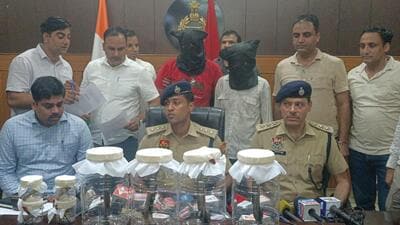 The accused in Panipat police custody on Monday. (HT File) The accused in Panipat police custody on Monday. (HT File)