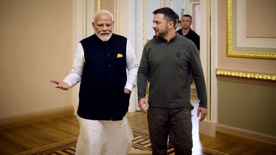Zelensky's call with Modi comes as India faces a 50 percent tariff from the US for its purchase of Russian oil (AFP) Zelensky's call with Modi comes as India faces a 50 percent tariff from the US for its purchase of Russian oil (AFP)