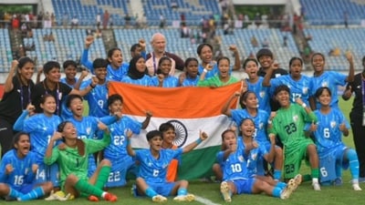 AIFF announced a big cash reward after India qualified for the U-20 Women's Asian Cup (Indian Football Team - X) AIFF announced a big cash reward after India qualified for the U-20 Women's Asian Cup (Indian Football Team - X)