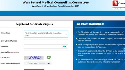 WB NEET UG Counselling 2025: The Round 1 registration window will close tomorrow at wbmcc.nic.in. The direct link to apply is given here. WB NEET UG Counselling 2025: The Round 1 registration window will close tomorrow at wbmcc.nic.in. The direct link to apply is given here.