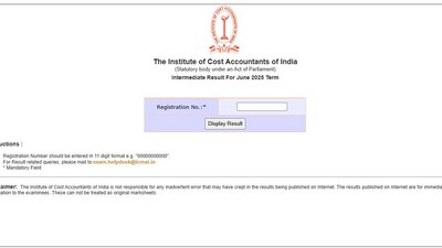 ICMAI result June 2025 out for Inter, Final courses at icmai.in (Official website, screenshot) ICMAI result June 2025 out for Inter, Final courses at icmai.in (Official website, screenshot)