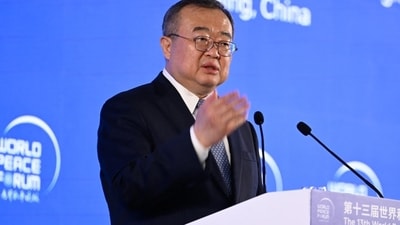 Liu Jianchao speaking at a forum in Beijing in July. Liu Jianchao speaking at a forum in Beijing in July.