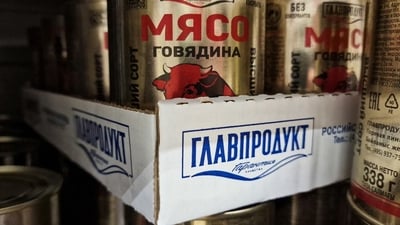 Glavprodukt goods have become a supermarket staple in Putin’s Russia. Glavprodukt goods have become a supermarket staple in Putin’s Russia.