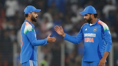How long before we see the last of Virat Kohli and Rohit Sharma? (AFP Images) How long before we see the last of Virat Kohli and Rohit Sharma? (AFP Images)