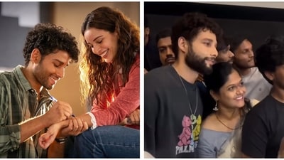 Siddhant Chaturvedi visited a theatre in Mumbai to see audience reactions. Siddhant Chaturvedi visited a theatre in Mumbai to see audience reactions.
