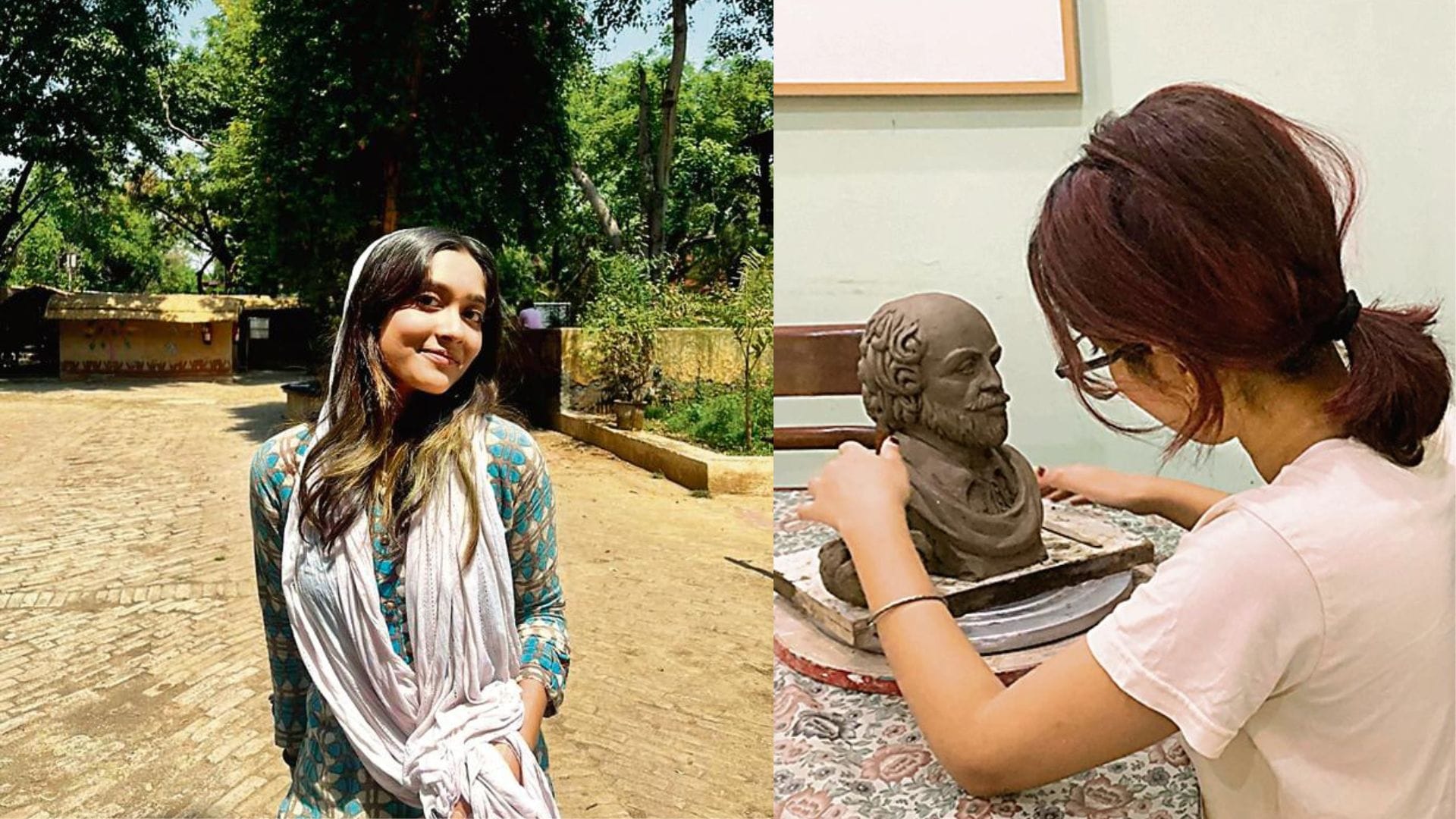 A fine arts student, Vidhika Roy, gained recognition after her sculpture of Shakespeare went viral on Reddit. A fine arts student, Vidhika Roy, gained recognition after her sculpture of Shakespeare went viral on Reddit.