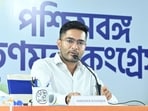 AITC national general secretary and MP Abhishek Banerjee during a virtual meeting with party leaders in Kolkata, India on 5th August, 2025. 