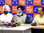 SAD spokesperson Daljit Singh Cheema addressing the media in Chandigarh on Tuesday. (HT) SAD spokesperson Daljit Singh Cheema addressing the media in Chandigarh on Tuesday. (HT)