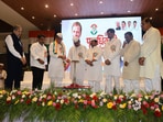 Senior Congress leaders Babasaheb Thorat, Vijay Vadettiwar, Satej Patil and Vishwajeet Kadam were present for the orientation workshop. (HT PHOTO) Senior Congress leaders Babasaheb Thorat, Vijay Vadettiwar, Satej Patil and Vishwajeet Kadam were present for the orientation workshop. (HT PHOTO)