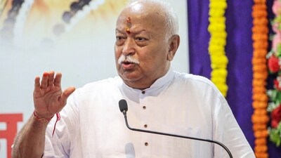 RSS Chief Mohan Bhagwat spoke during an event at Raiwasa Dham in Rajasthan’s Sikar. (ANI File) RSS Chief Mohan Bhagwat spoke during an event at Raiwasa Dham in Rajasthan’s Sikar. (ANI File)