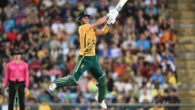 Dewald Brevis smashed a 41-ball century against Australia in the 2nd ODI. (AFP) Dewald Brevis smashed a 41-ball century against Australia in the 2nd ODI. (AFP)
