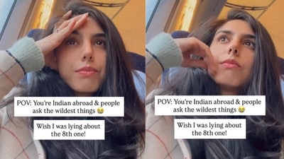 A video of am Indian woman highlighted surprising questions foreigners still ask about India. (@sheenamgautam/Instagram) A video of am Indian woman highlighted surprising questions foreigners still ask about India. (@sheenamgautam/Instagram)