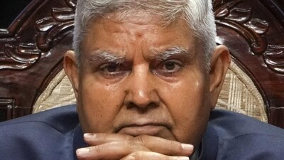 Jagdeep Dhankhar resigned on July 21, hours after admitting an Opposition-backed notice. (HT File Photo) Jagdeep Dhankhar resigned on July 21, hours after admitting an Opposition-backed notice. (HT File Photo)