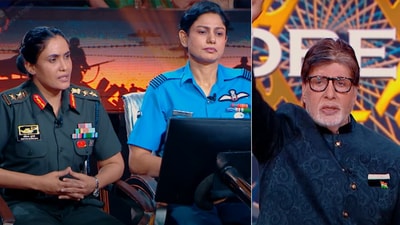 Sofiya Qureshi, Vyomika Singh share Operation Sindoor story on KBC (YouTube/@KBCIndia) Sofiya Qureshi, Vyomika Singh share Operation Sindoor story on KBC (YouTube/@KBCIndia)