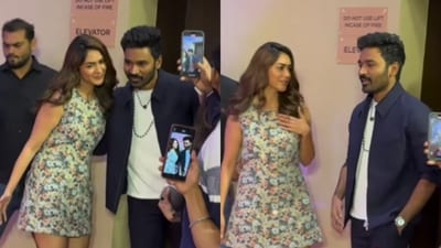Mrunal Thakur and Dhanush at Son of Sardaar 2 premiere Mrunal Thakur and Dhanush at Son of Sardaar 2 premiere