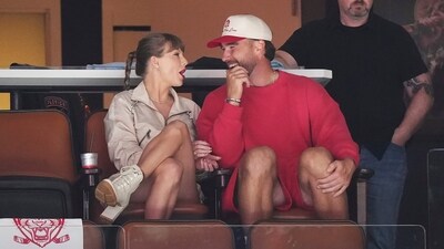 The pair went public in September 2023, when Swift turned up at a Chiefs game. (AP) The pair went public in September 2023, when Swift turned up at a Chiefs game. (AP)