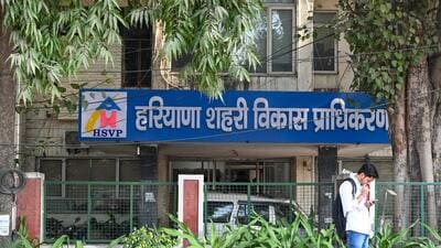The flats were constructed on 14 acres at a cost of about ₹41.73 crore. (HT Photo) The flats were constructed on 14 acres at a cost of about ₹41.73 crore. (HT Photo)