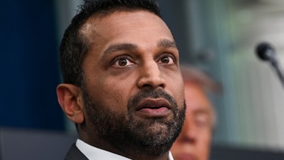 Kash Patel trolled over ‘nervous’ appearance at press briefing (REUTERS/Annabelle Gordon) (REUTERS)